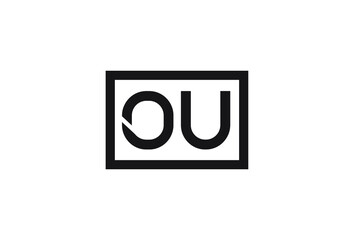 OU letter logo design