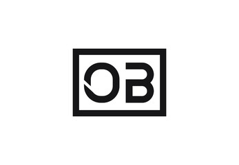 OB letter logo design