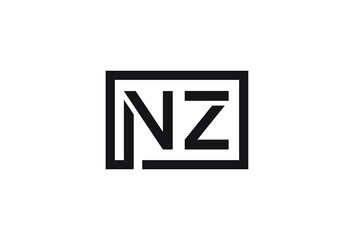 NZ letter logo design