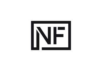 NF letter logo design