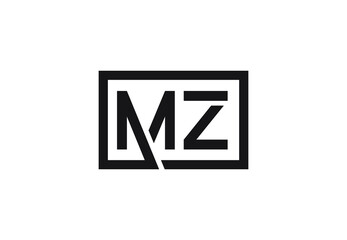 MZ letter logo design