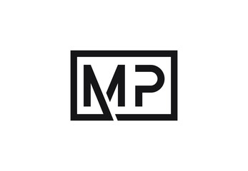 MP letter logo design