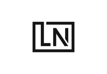 LN letter logo design