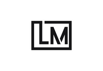 LM letter logo design