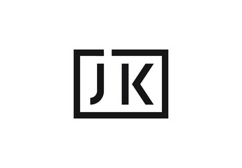 JK letter logo design