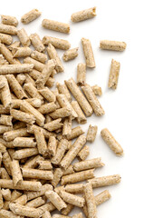 Wood Pellets close up