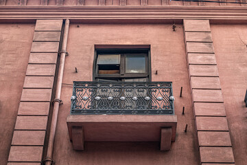 Old balcony in the streets of Buenos Aires, Argentina