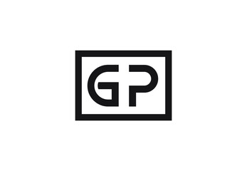 GP letter logo design
