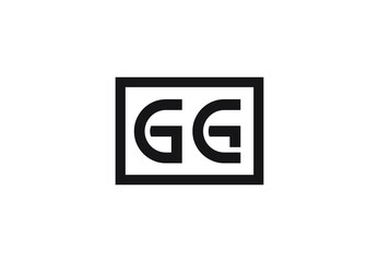GG letter logo design