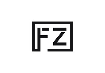 FZ letter logo design