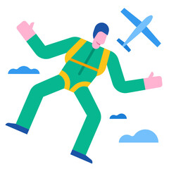 Fototapeta premium parachute icon