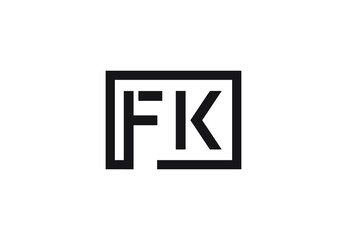 FK letter logo design