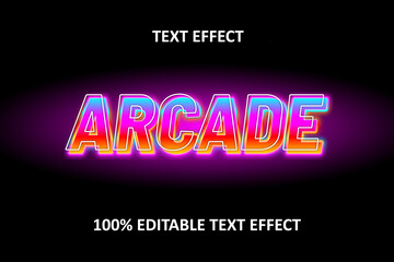 Editable Text Effect NEON PINK