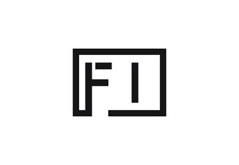 FI letter logo design