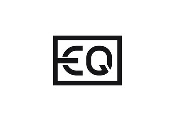 EQ letter logo design
