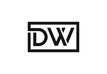 DW letter logo design