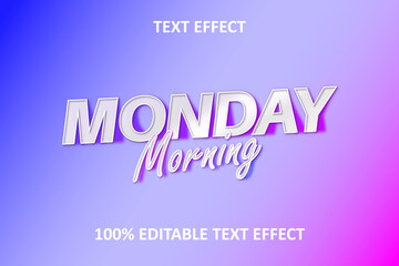 Fototapeta premium Editable Text Effect PINK BLUE