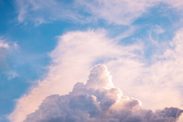 Beautiful cloudy sky before the rain.