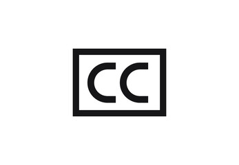CC letter logo design