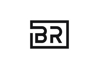 Obraz premium BR letter logo design