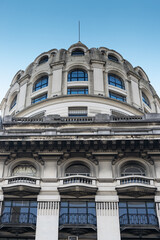 Dome of old building of Buenos Aires, capital city of Argentina
