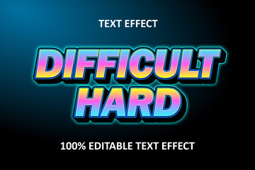 Obraz premium Editable Text Effect RETRO BLUE PINK YELLOW