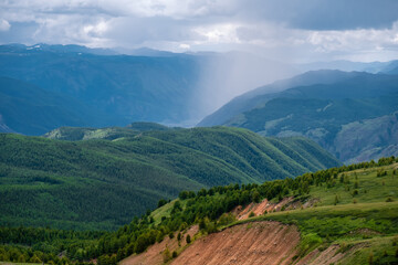Mountains, Altai, Russia. Kurai mountains range.