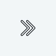 Arrow vector icon for web and design