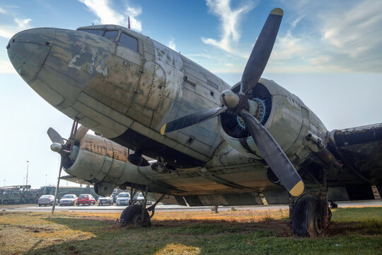 The Douglas C-47B Skytrain (DC-3 Dakota) transport aircraft