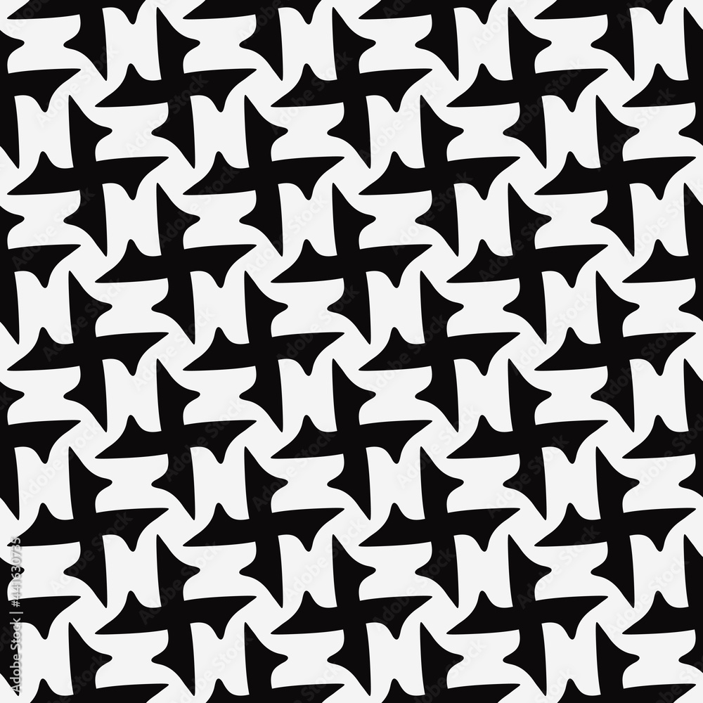 Poster repeated crosses pattern. vector seamless crosses ornament.