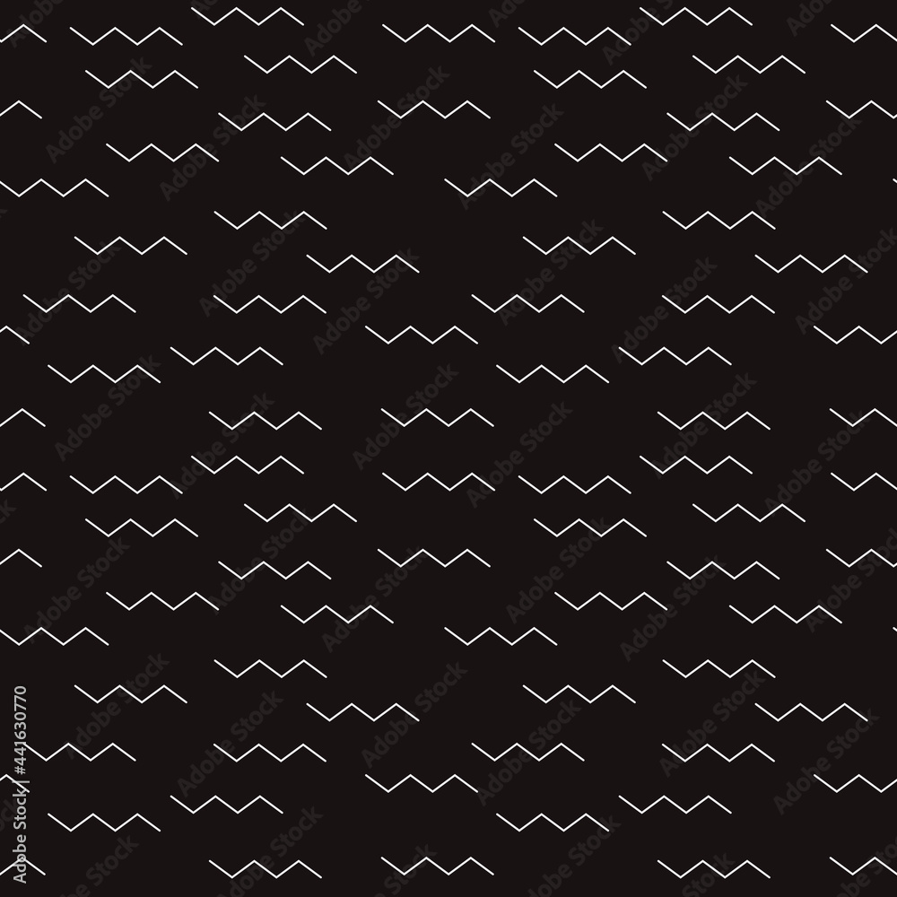 Poster squiggles on black background. vector simple squiggles.