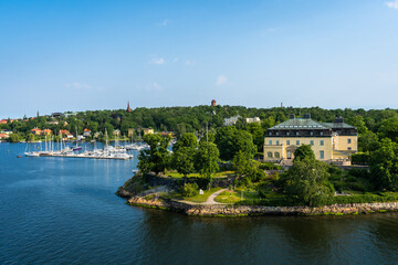 Fototapeta na wymiar Beautiful panoramic view of Stockholm, Capital of Sweden. 