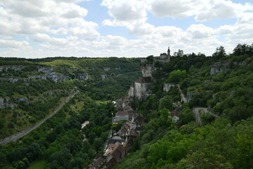 View of Rocamadour in Southern France