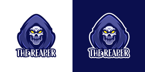 Grim Reaper Mascot Character Logo Template