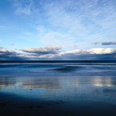 sunrise over the lake