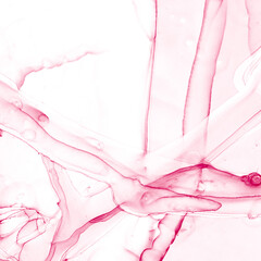 Alcohol pink and whate ink background.