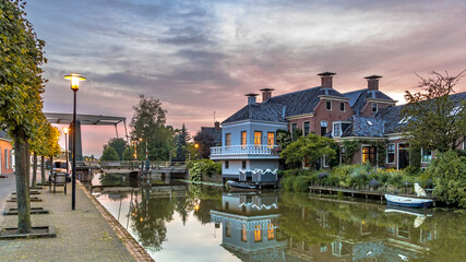 Village canal scene Onderdendam