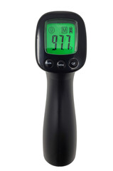No Touvh Digital Thermometer with Cliipping Path on White