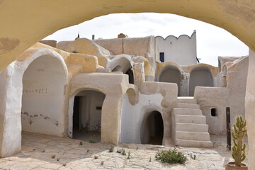 Ksar Hadada. Place shooting location for the movie Star Wars planet Tatooine