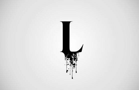 The Letter L In Black And White