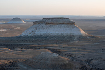 Bozjyra (or Boszhira) is place of magnificent creation of weathering and erosion, located on the territory of the Ustyurt Plateau, Mangystau region, Kazakhstan.