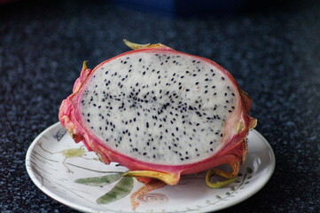 healthy tropical fruit pitaya or dragon fruit