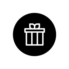 Gift box icon with rounded style