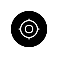 GPS navigation icon with rounded style