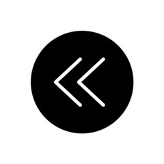 Left arrow icon with rounded style