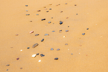 Beaches of the Calblanque Regional Park, Cartagena, LA MANGA DEL MAR MENOR Region of Murcia. a series of beaches and small coves, characterized by their fine golden sands and their almost virgin state