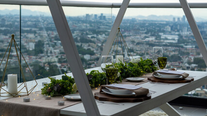 special dinner for a special person in a romantic place