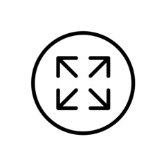 Maximize icon with rounded style
