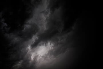 Fototapeta premium Gewitterwolken mit Blitz