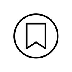Bookmark icon with rounded style